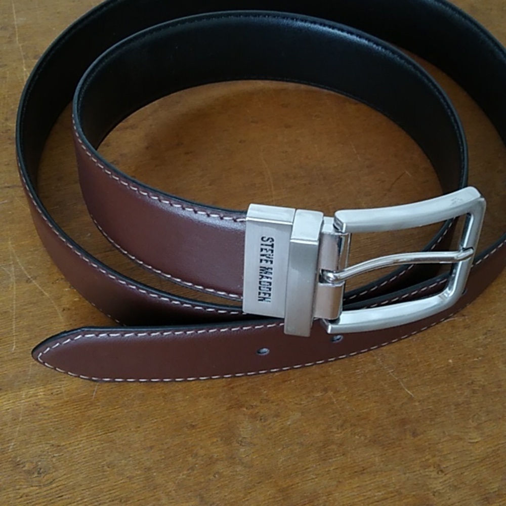 Steve Madden Brown/Black Reversible  Belt size 40 - Picture 10 of 10
